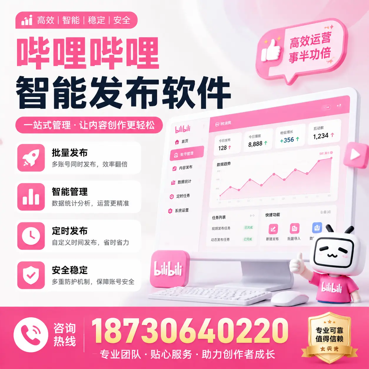 如何评估哔哩哔哩智能发布软件的ROI?牡丹江 企业必读